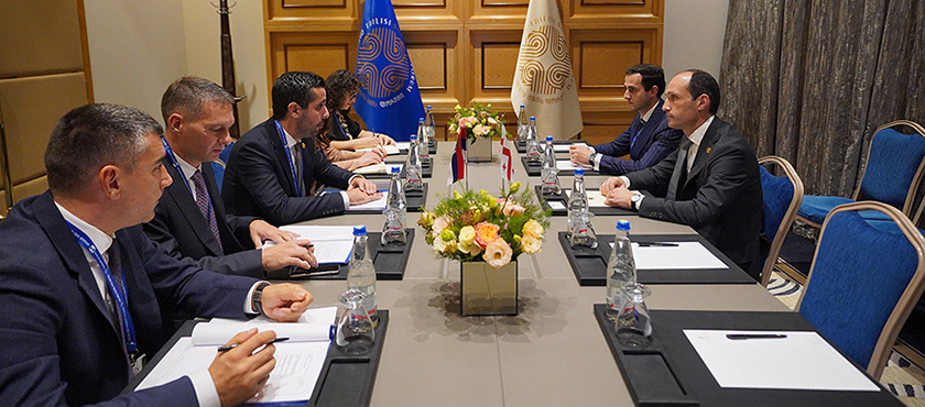 ლევან დავითაშვილი სერბეთის რესპუბლიკის ადგილობრივი და საგარეო ვაჭრობის მინისტრს ტომისლავ მომიროვიჩს შეხვდა - 26.10.2023