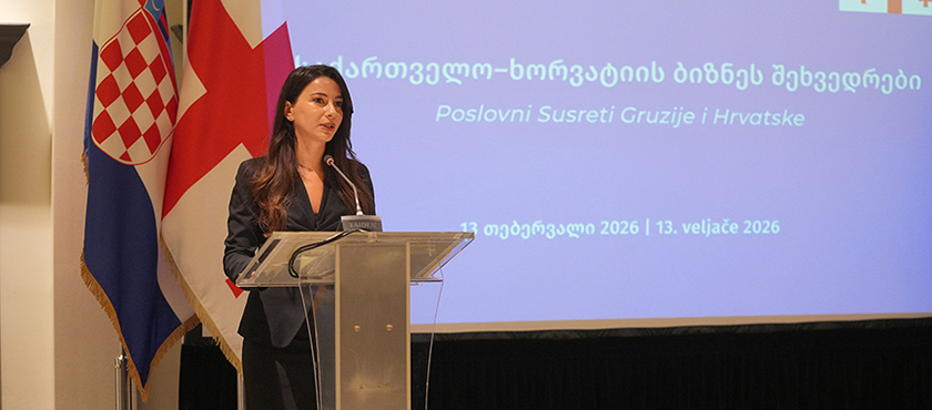 მარიამ ქვრივიშვილი: „საქართველოსა და ხორვატიას შორის ეკონომიკური ურთიერთობების გაღრმავების კუთხით საკმაოდ დიდი შესაძლებლობები გვაქვს“ - 13.02.2026